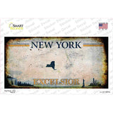 Excelsior New York Blank Rusty Novelty Sticker Decal Small