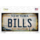 Bills Excelsior New York Rusty Novelty Sticker Decal Small