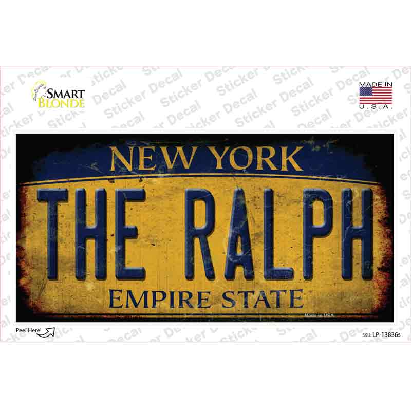 The Ralph New York Rusty Novelty Sticker Decal Small