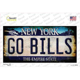 Go Bills New York Rusty Novelty Sticker Decal Small