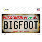 Bigfoot Wisconsin Novelty Sticker Decal Small