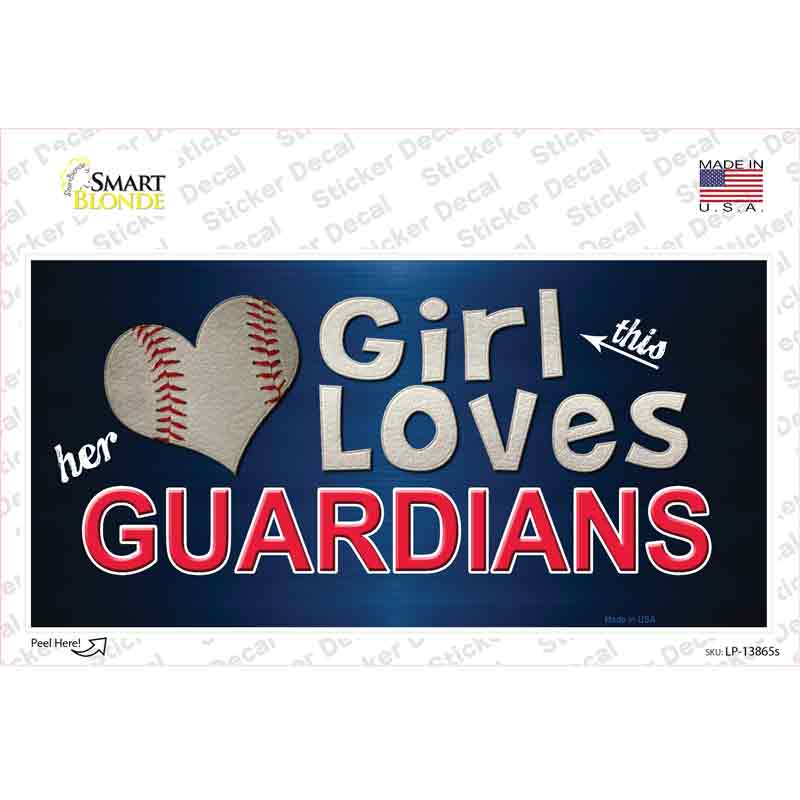 This Girl Loves Guardians Novelty Sticker Decal Small