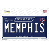 Memphis Tennessee Blue Novelty Sticker Decal Small