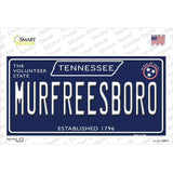 Murfreesboro Tennessee Blue Novelty Sticker Decal Small