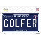 Golfer Tennessee Blue Novelty Sticker Decal Small