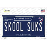 Skool Suks Tennessee Blue Novelty Sticker Decal Small