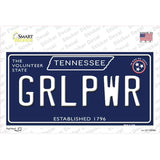 Grlpwr Tennessee Blue Novelty Sticker Decal Small