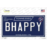 B Happy Tennessee Blue Novelty Sticker Decal Small