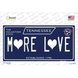 More Love Hearts Tennessee Blue Novelty Sticker Decal Small