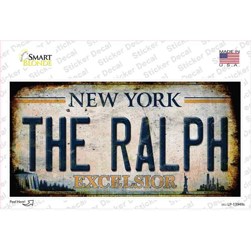 The Ralph New York White Novelty Sticker Decal Small