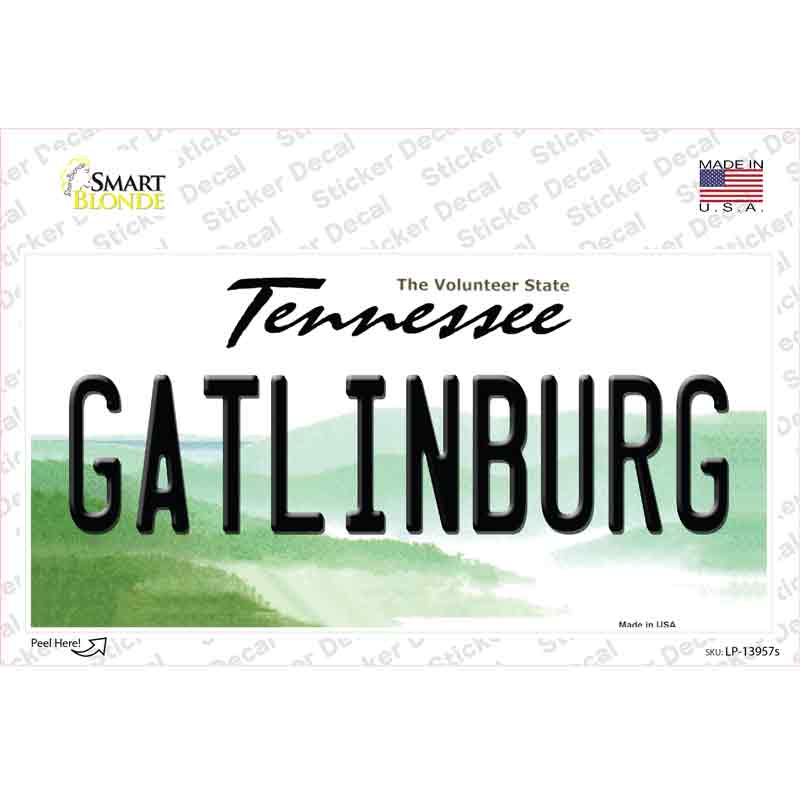 Gatlinburg Tennessee Novelty Sticker Decal
