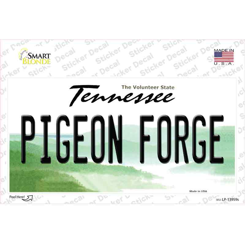 Pigeon Forge Tennessee Novelty Sticker Decal Small