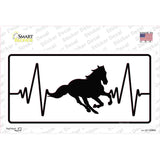 Horse Heart Beat Novelty Sticker Decal