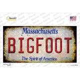 Bigfoot Massachusetts Novelty Sticker Decal Small