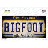 Bigfoot West Virginia Novelty Sticker Decal Small