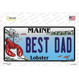 Best Dad Maine Lobster Novelty Sticker Decal Small