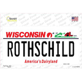 Rothschild Wisconsin Novelty Sticker Decal Small