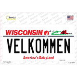 Velkommen Wisconsin Novelty Sticker Decal Small