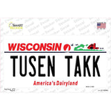 Tusen Takk Wisconsin Novelty Sticker Decal Small