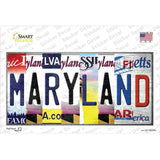 Maryland Strip Art Novelty Sticker Decal Small