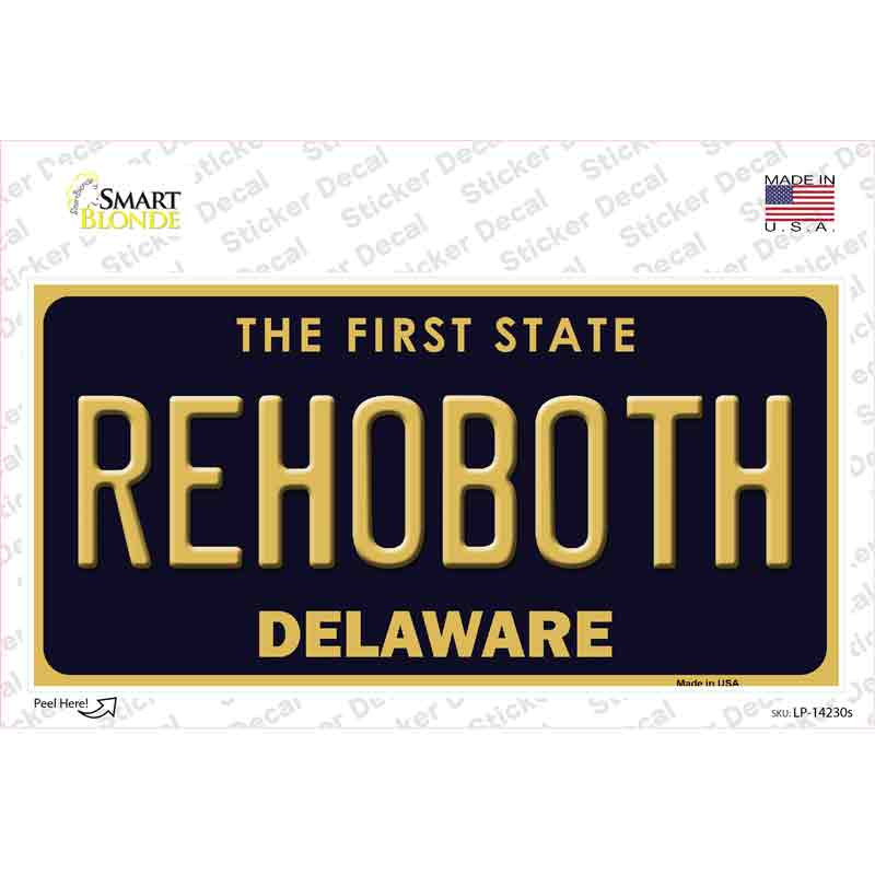 Rehoboth Delaware Novelty Sticker Decal Small