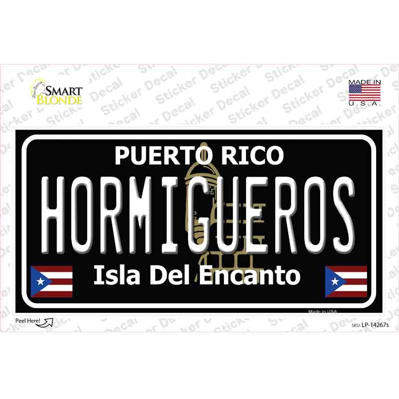 Hormigueros Puerto Rico Black Novelty Sticker Decal Small