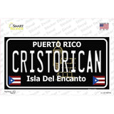 Cristorican Puerto Rico Black Novelty Sticker Decal Small