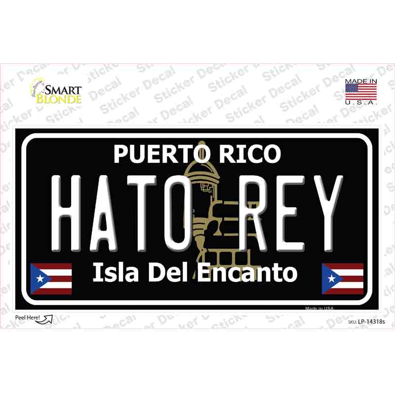 Hato Rey Puerto Rico Black Novelty Sticker Decal Small