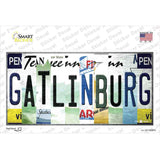 Gatlinburg License Plate Art Novelty Sticker Decal Small