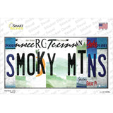 Smoky Mountains License Plate Art Novelty Sticker Decal Small