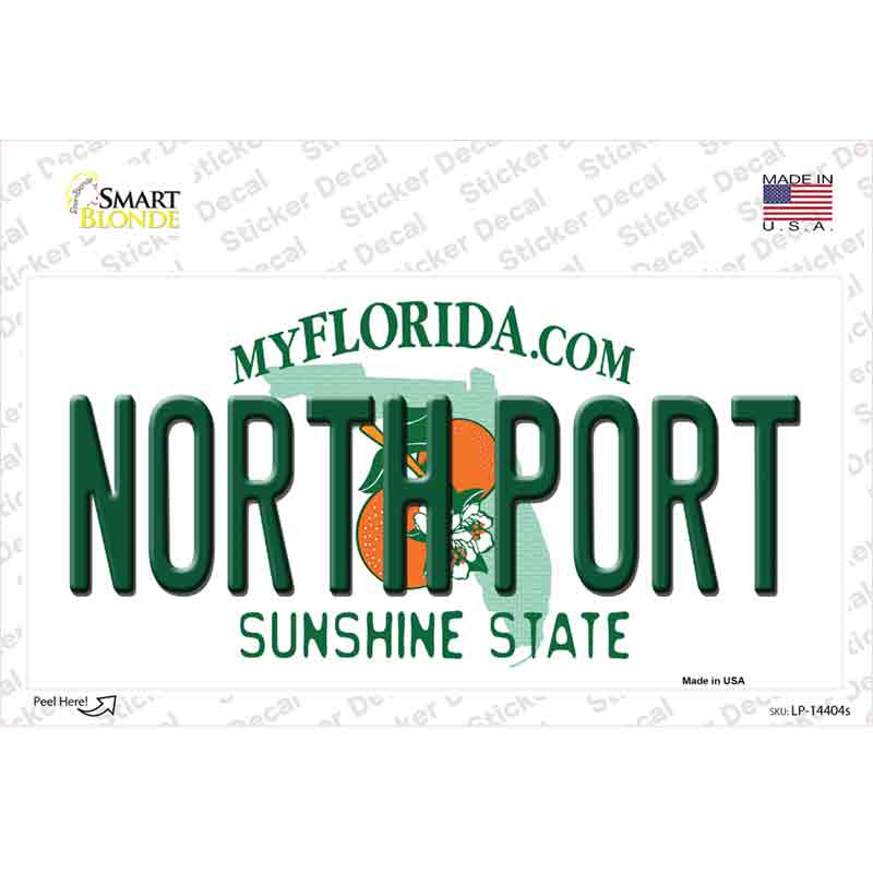 North Port Florida Novelty Sticker Decal Small