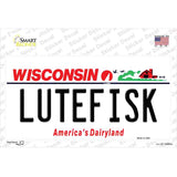 Lutefisk Wisconsin Novelty Sticker Decal Small