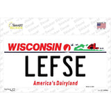 Lefse Wisconsin Novelty Sticker Decal Small