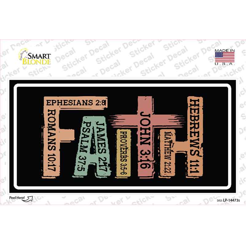 Faith Novelty Sticker Decal LP-14473s