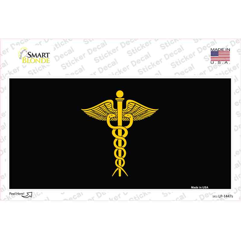 Caduceus Novelty Sticker Decal Small