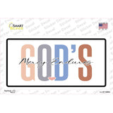 Gods Mercy Endures Novelty Sticker Decal LP-14480s