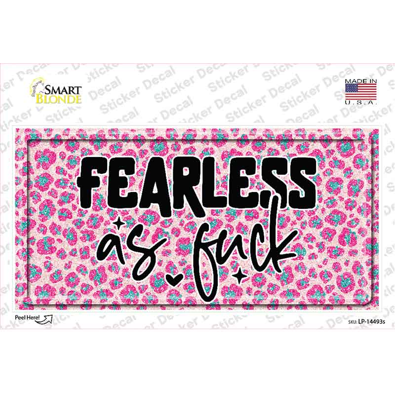 Fearless as Novelty Sticker Decal LP-14493s