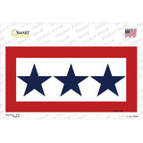 Blue Star Three Novelty Sticker Decal Small