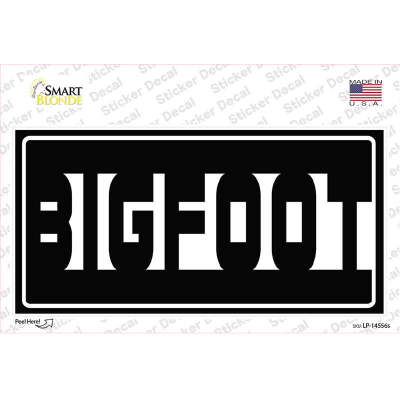 Bigfoot Hidden Novelty Sticker Decal LP-14556s
