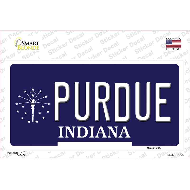 Purdue Indiana Novelty Sticker Decal Small