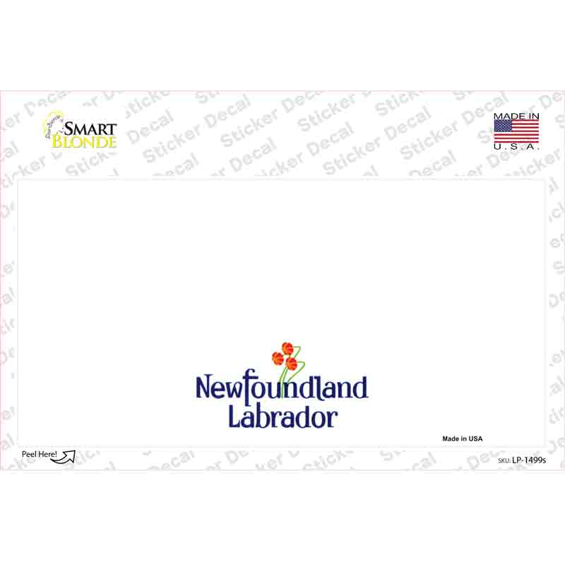 Newfoundland Novelty Sticker Decal Small