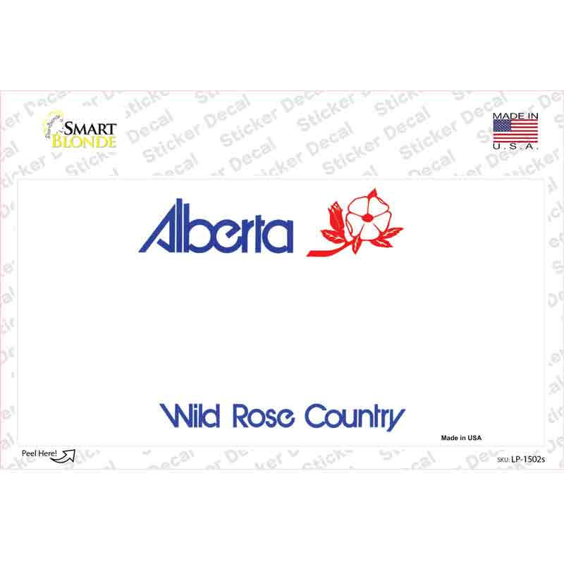 Alberta Novelty Sticker Decal Small