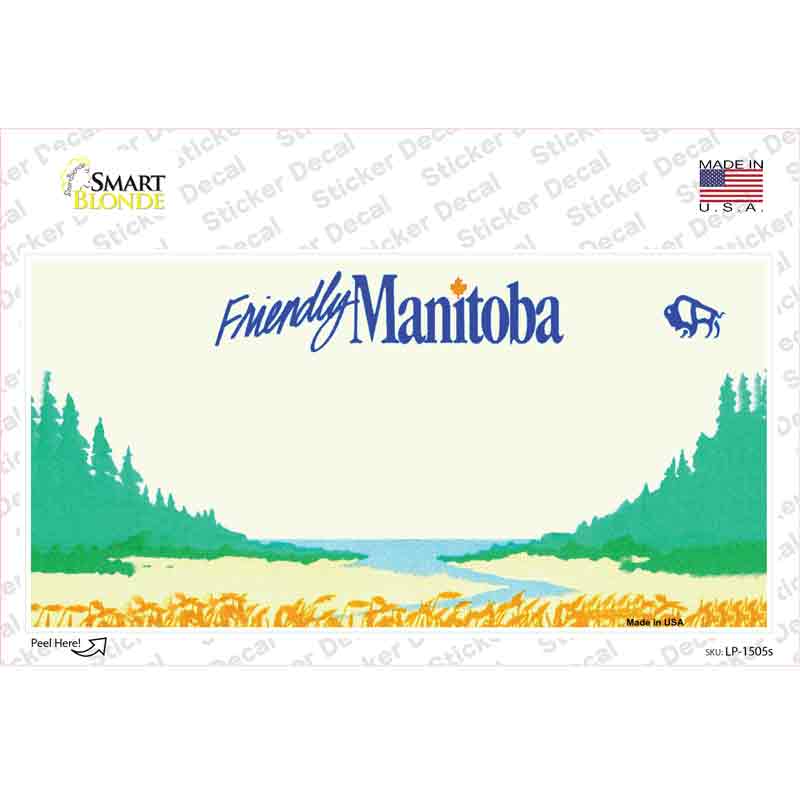 Manitoba Novelty Sticker Decal Small