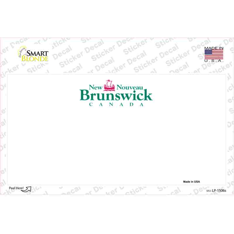 New Brunswick Novelty Sticker Decal Small