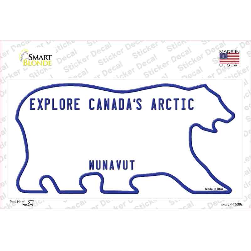 Nunavut Novelty Sticker Decal Small