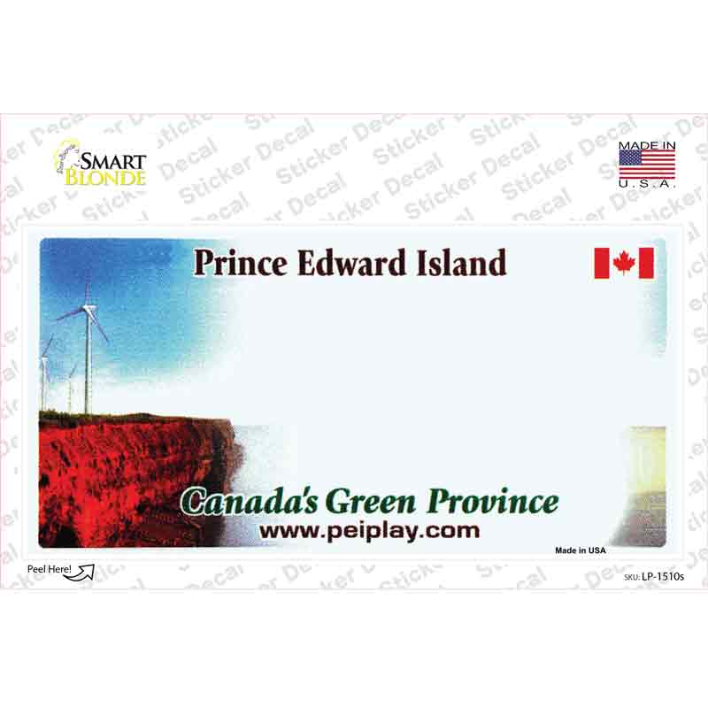 Prince Edward Island Novelty Sticker Decal Small