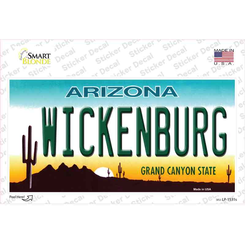 Wickenburg Arizona Novelty Sticker Decal Small