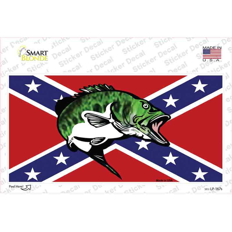 Rebel Fish Novelty Sticker Decal Small