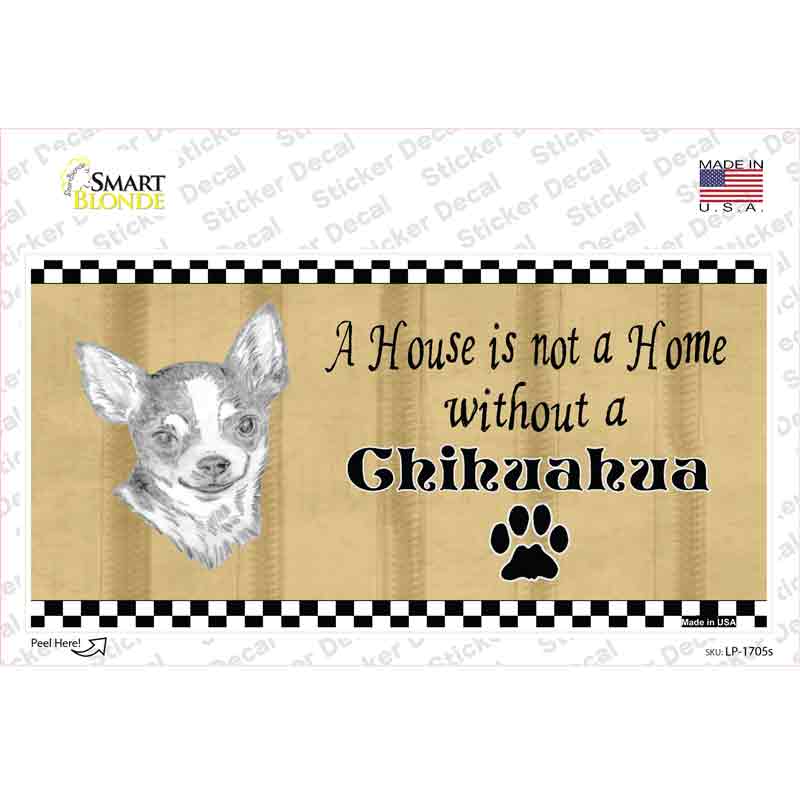 Pencil Sketch Chihuahua Novelty Sticker Decal Small