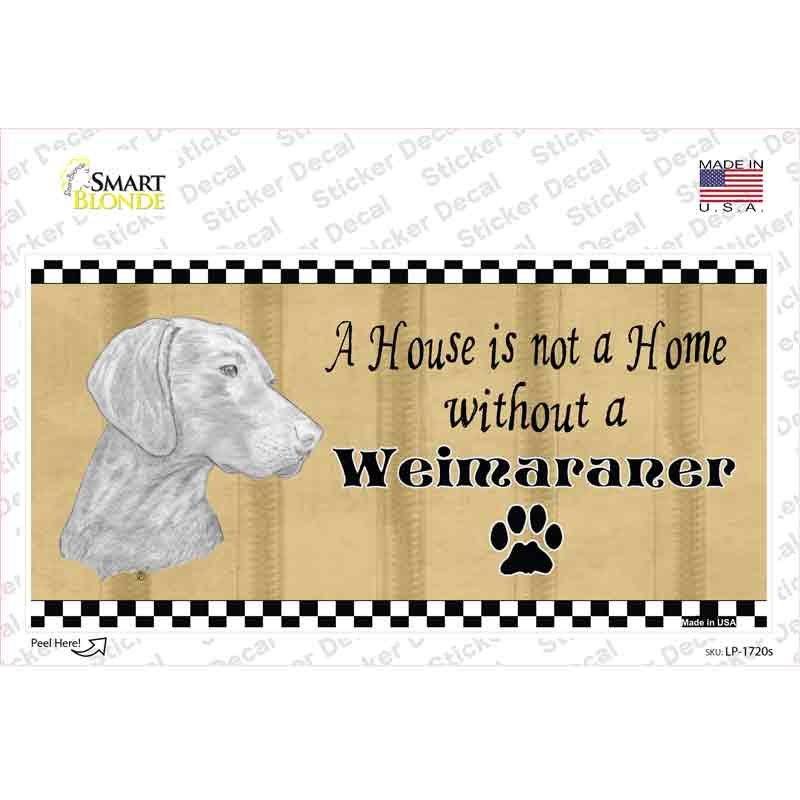 Pencil Sketch Weimaraner Novelty Sticker Decal Small